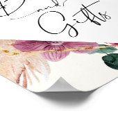 Boho Pampas Grass Dried Bouquet Books en Gifts Poster (Hoek)