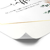 Boho Pampas Grass Dried Bouquet Diaper Raffle Post Poster (Hoek)