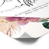 Boho Pampas Grass Dried Bouquet Diaper Raffle Poster (Hoek)