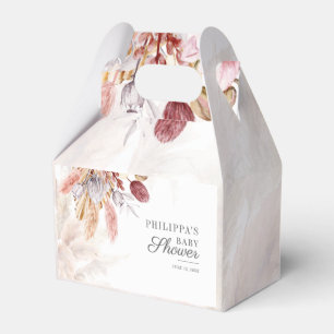 Boho Pampas Grass Dried Flowers Girl Baby shower Bedankdoosjes