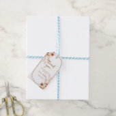 Boho Pampas Grass Elegant Bridal Brunch Terracotta Cadeaulabel (Met Touw)