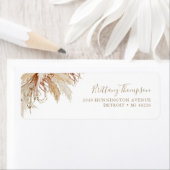 Boho Pampas Grass Etiket (Insitu)