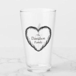 Boho Pampas Grass familienaam Pint Glass Glas