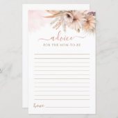 Boho Pampas Grass Floral Advies voor moeder om Kaa (Voorkant / Achterkant)