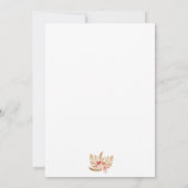 Boho Pampas Grass Floral Arch Wedding Uitnodiging (Achterkant)