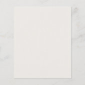 Boho Pampas Grass Floral Bridal Shower Flyer (Achterkant)