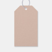 Boho Pampas Grass Floral Meisje Baby shower Cadeaulabel (Achterkant)