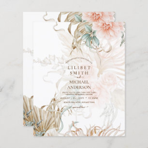 BOHO Pampas Grass Floral Sage Wedding