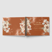 BOHO Pampas Grass Floral Terracotta Wedding Gastenboek (Volledig)