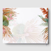 BOHO Pampas Grass Floral Tropical Wedding Guest Bo Gastenboek (Achterkant)