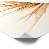 Boho Pampas Grass Floral Vrijgezellenfeest Welkom Poster (Hoek)