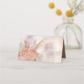 Boho Pampas Grass | Gedroogde Blush Hortensia's Pl Plaatskaartje (Achterkant)