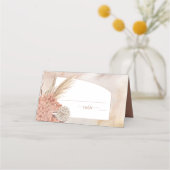 Boho Pampas Grass | Gedroogde Blush Hortensia's Pl Plaatskaartje (Voorkant)