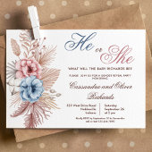 Boho Pampas Grass Geslacht onthullen Kaart