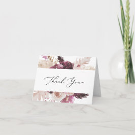 Boho Pampas Grass Hartelijk dank Bedankkaart