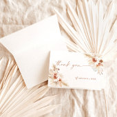 Boho Pampas Grass Hartelijk dank Bedankkaart