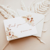 Boho Pampas Grass Hartelijk dank Bedankkaart