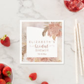 Boho Pampas Grass | Hydrangeas Vrijgezellenfeest Servet (Insitu)