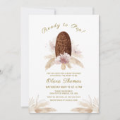 Boho Pampas Grass Ice Cream Popcicle Baby shower Kaart (Voorkant)