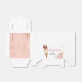 Boho Pampas Grass Ice crème Party Bedankdoosjes (Uitgevouwen)