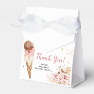 Boho Pampas Grass Ice crème Party Bedankdoosjes