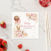 Boho Pampas Grass ijsappels douchen Napkin Servet (Insitu)