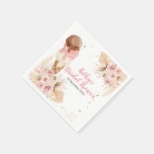 Boho Pampas Grass ijsappels douchen Napkin Servet (Hoek)