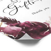 Boho Pampas Grass Kaarten en Gifts Sign Poster (Hoek)