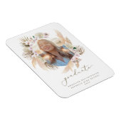 Boho Pampas Grass Lijst Foto Afstuderen Magneet (Rechterzijde)