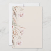 Boho Pampas Grass Love in Bloom Vrijgezellenfeest Kaart (Achterkant)