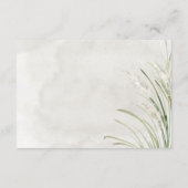 Boho Pampas Grass Minimal Modern Details Kaart (Achterkant)