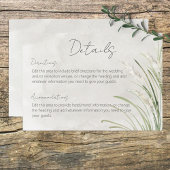 Boho Pampas Grass Minimal Modern Details Kaart