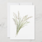 Boho Pampas Grass Modern Bohemen Baby shower Kaart