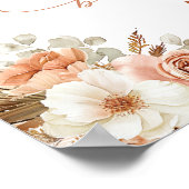 Boho Pampas Grass Neutral Baby shower Poster (Hoek)