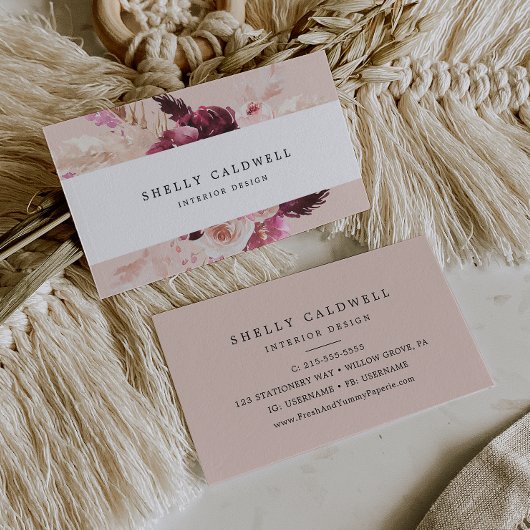 Boho Pampas Grass | PerzikVisitekaartje Visitekaartje