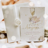 Boho Pampas Grass Pop het Vrijgezellenfeest Champa Kaart