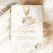 Boho Pampas Grass Pop het Vrijgezellenfeest Champa Kaart