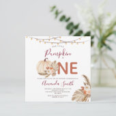 Boho Pampas grass Pumpkin is een vogelgriep Kaart (Staand voorkant)