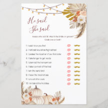 Boho Pampas Grass Pumpkin zei dat ze games zei