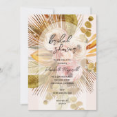 Boho Pampas Grass Roos Vrijgezellenfeest Kaart (Voorkant)