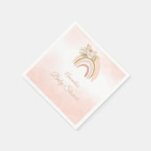 Boho Pampas Grass roze Regenboog meisje Baby showe Servet (Hoek)