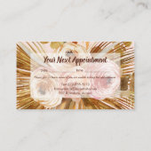 Boho Pampas Grass Rozen Haar Stylist Salon Afsprakenkaartje (Achterkant)