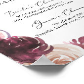 Boho Pampas Grass Signature Drink Sign Poster (Hoek)