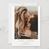 Boho Pampas Grass Sparen de Datum Kaart (Achterkant)