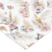 Boho Pampas Grass Tafelkleed Blush Bloemen (Gekanteld)