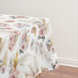 Boho Pampas Grass Tafelkleed Blush Bloemen