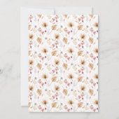 Boho Pampas Grass Tea Party Vrijgezellenfeest Kaart (Achterkant)