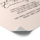 Boho Pampas Grass | Teken voor niet-aangesloten pe Poster (Hoek)