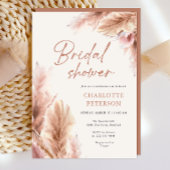 Boho Pampas Grass Terracotta Vrijgezellenfeest Kaart