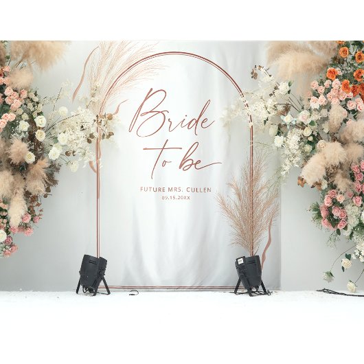 Boho Pampas Grass Terracotta Vrijgezellenfeest Wandkleed